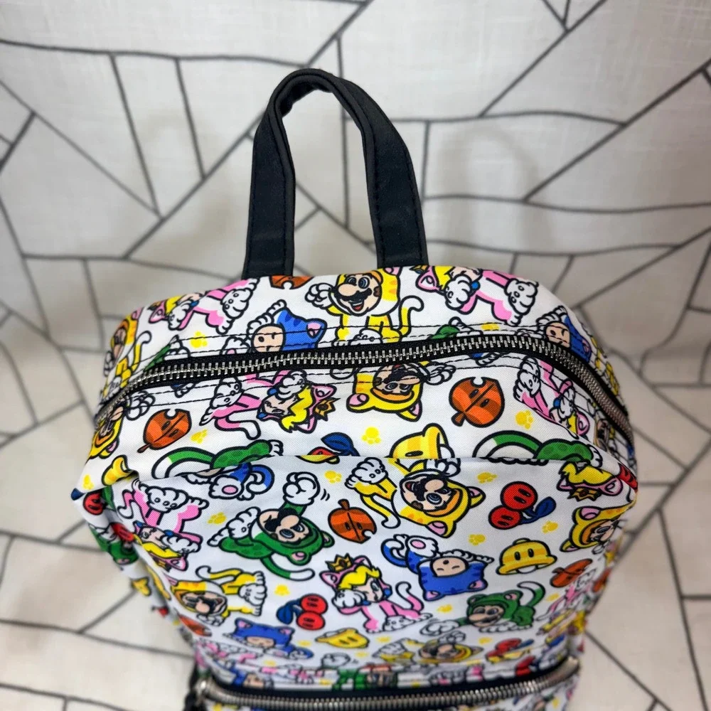 Controller Gear Super Mario 3D World Mini Backpack White Cat Suit All Over Print